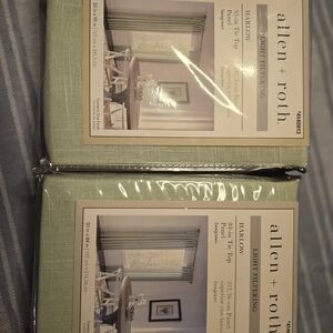 Allen + Roth Light Filtering Curtains - Soft Green